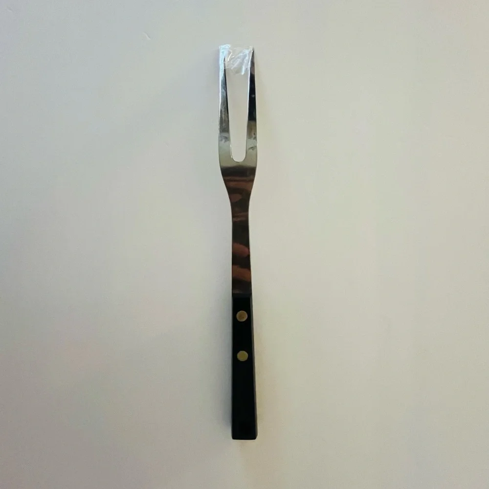 Vintage Ekco Flint Arrowhead Stainless Steel 2-Prong Meat Carving Fork 12”